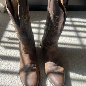 Ariat Tan Leather Cowboy Boots - 8 1/2!